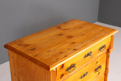 Wunderschöne Gründerzeit Kommode Louis Philippe Vertiko Weichholz Kommode um 1880 Landhaus Stil Kommode