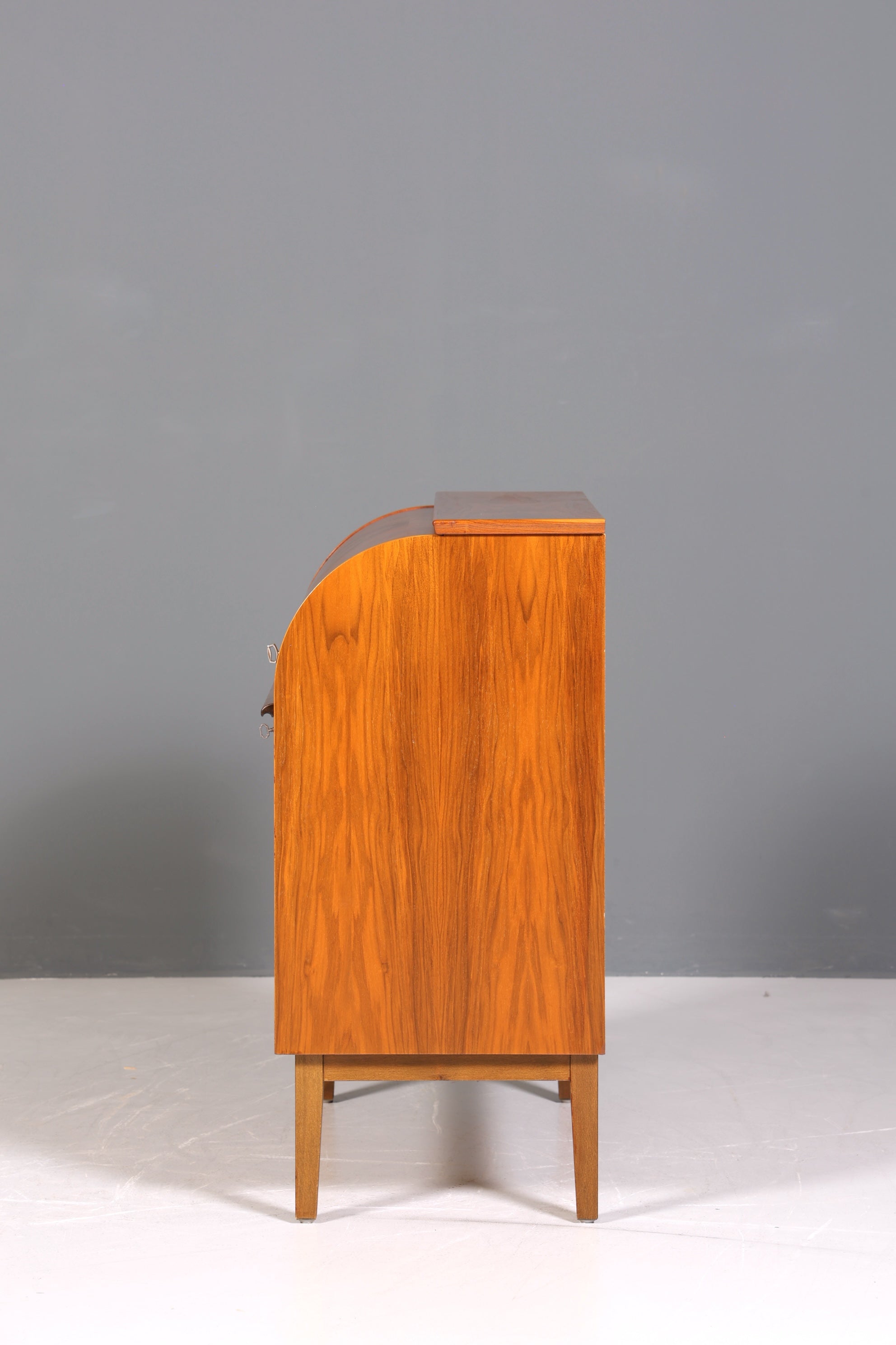 Wunderschöner Mid Century Rollladen Sekretär Danish Design echt Holz Schreibkommode 60er Jahre
