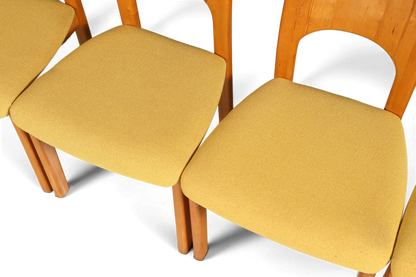 6x Schlichte Mid Century Stühle Retro Stuhlset von Holstebro Møbelfabrik Danish Design Küchenstühle Esszimmer Stühle