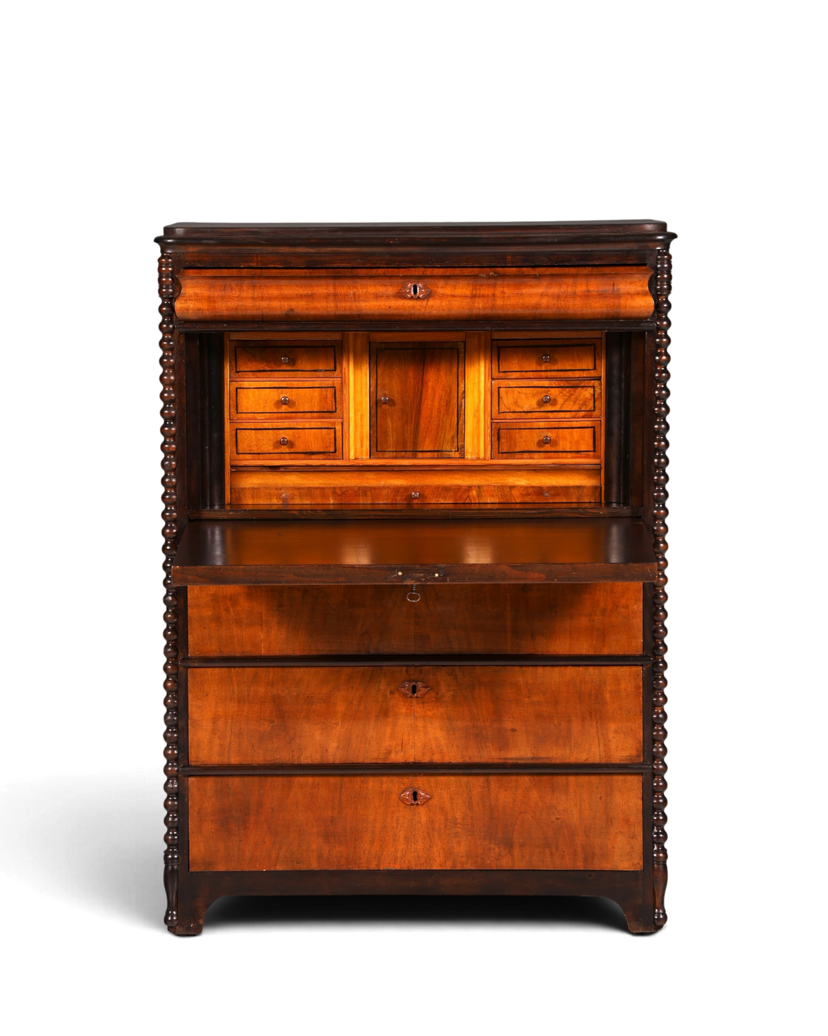 Traumhafter Louis Philippe Sekretär Vertiko Biedermeier Kommode Schubladenkommode