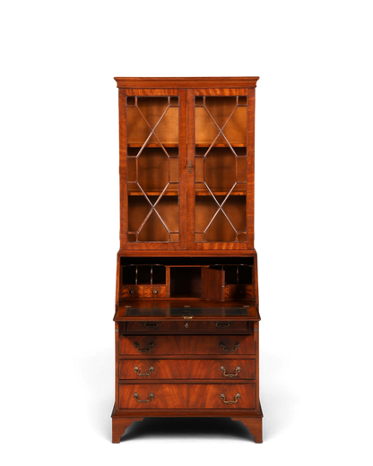 G394 Finish cm Wunderschöner Englischer Sekretär Büro Aufsatzsekretär Antik 60S Vitrinen Schrank UK (Kopie)