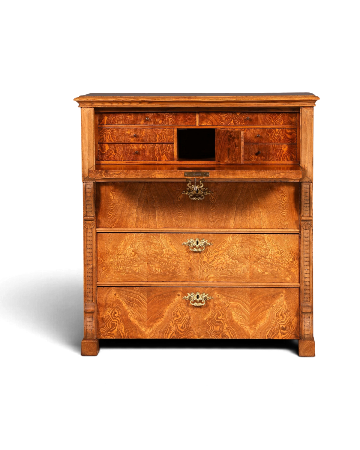 Stilvoller Gründerzeit Sekretär Kommode Jugendstil Schubladenkommode Antik Vertiko