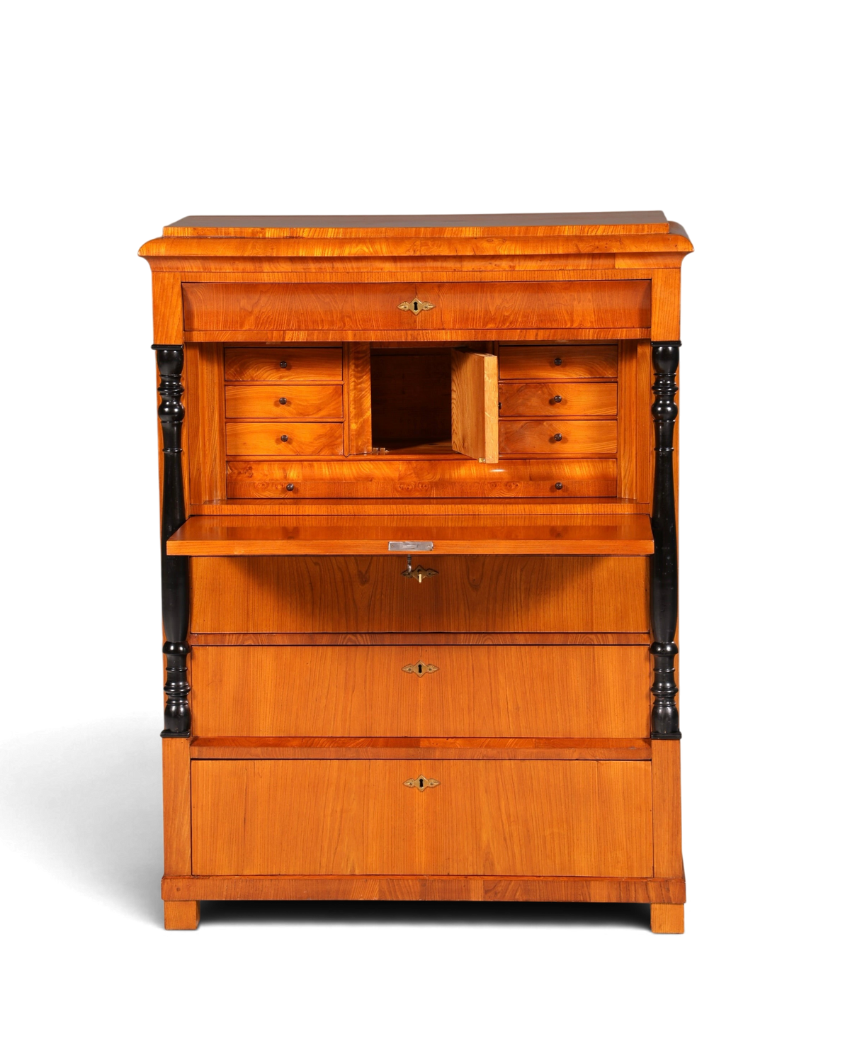 Wunderschöner Original Biedermeier Sekretär um 1860 Englisch Kommode Antik Bürokommode