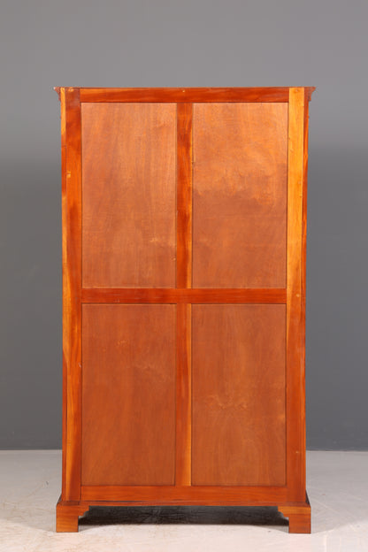 Beautiful Biedermeier wardrobe, mahogany, antique, column cabinet, hallway cabinet, linen cabinet, solid wood