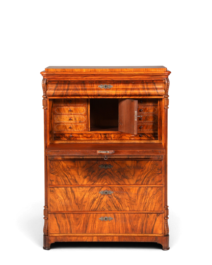 Wunderschöner Louis Philippe Sekretär um 1880 Gründerzeit Antik Schrank Chiffoniere