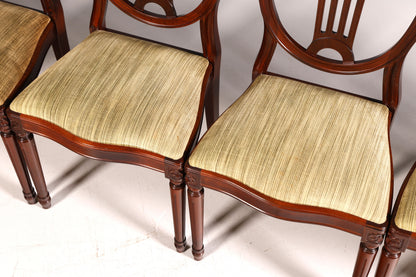 6x Traumhafte Stühle im Gustavianischen Stil Englisch Küchenstühle Antik Stuhl Set Esszimmer