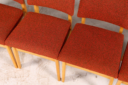 Edles 6er-Set Mid Century Esszimmerstühle Vintage Stuhl Set Küchenstühle Stuhlset Retro Polsterstuhl 60er