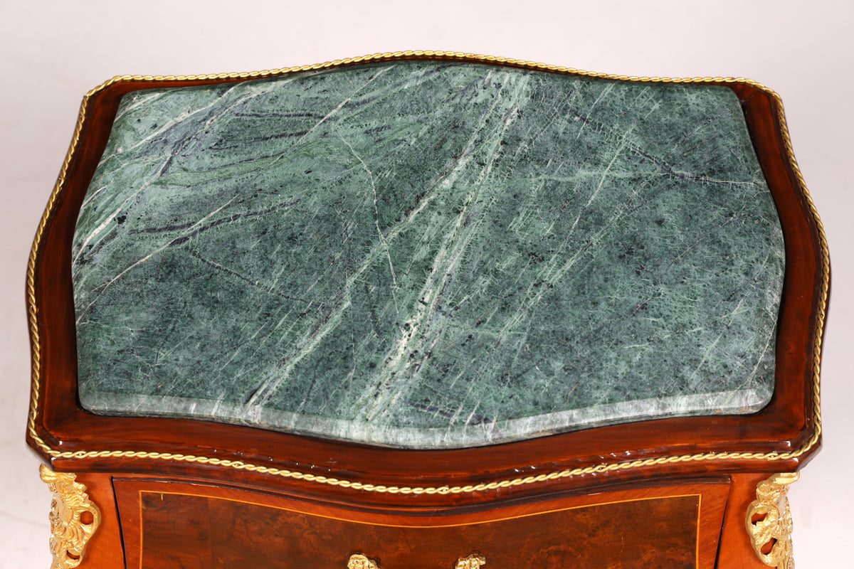 Traumhafter Louis XV Beistelltisch Barock Stil Ablagetisch Marmor Kommode Telefontisch