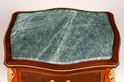 Traumhafter Louis XV Beistelltisch Barock Stil Ablagetisch Marmor Kommode Telefontisch