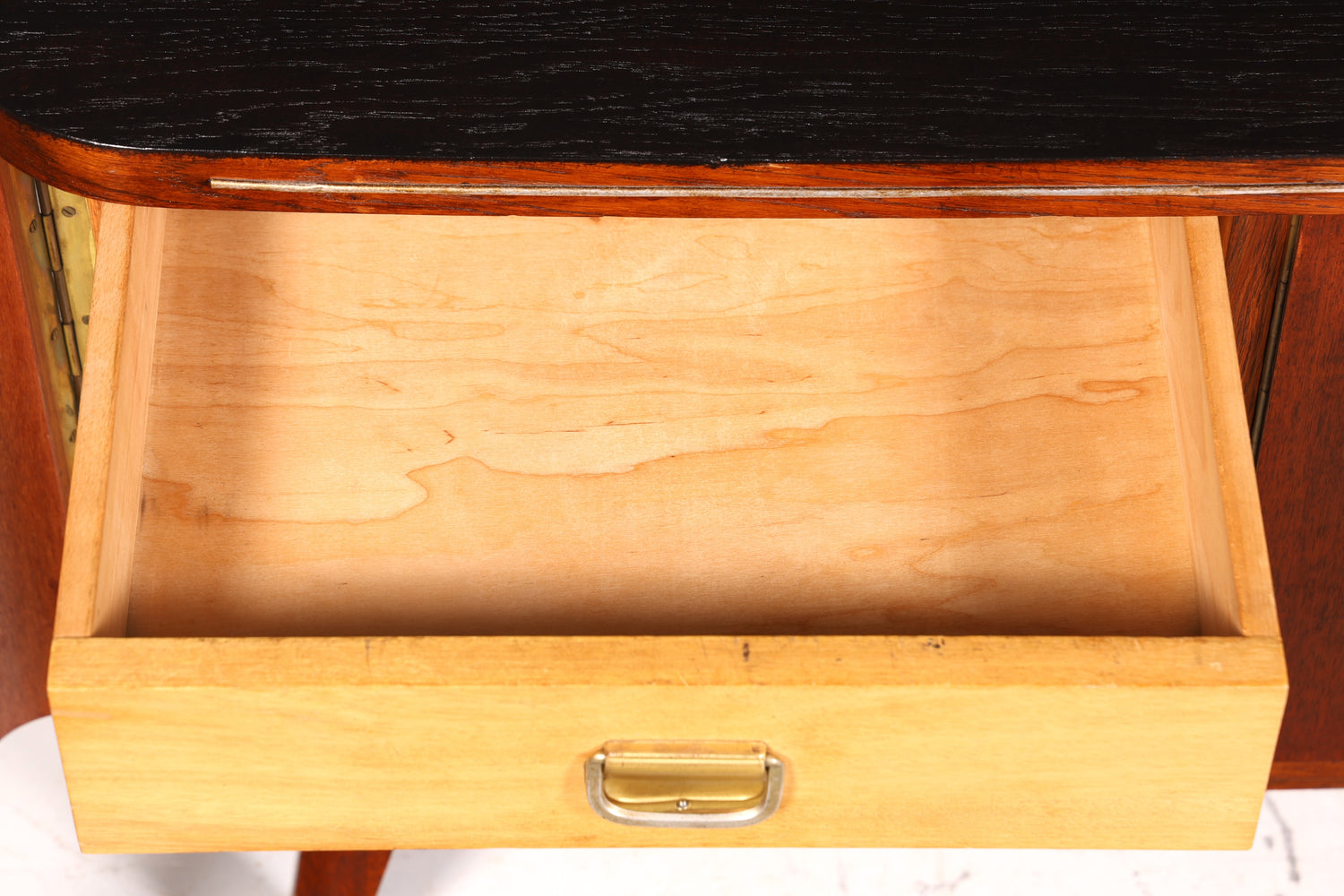 Magnifique buffet des années 60, meuble TV vintage, planche de surf rétro