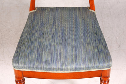 Chaise de style Biedermeier, chaise secrétaire en bois véritable, chaise de salle à manger de style ancien, 1 sur 2