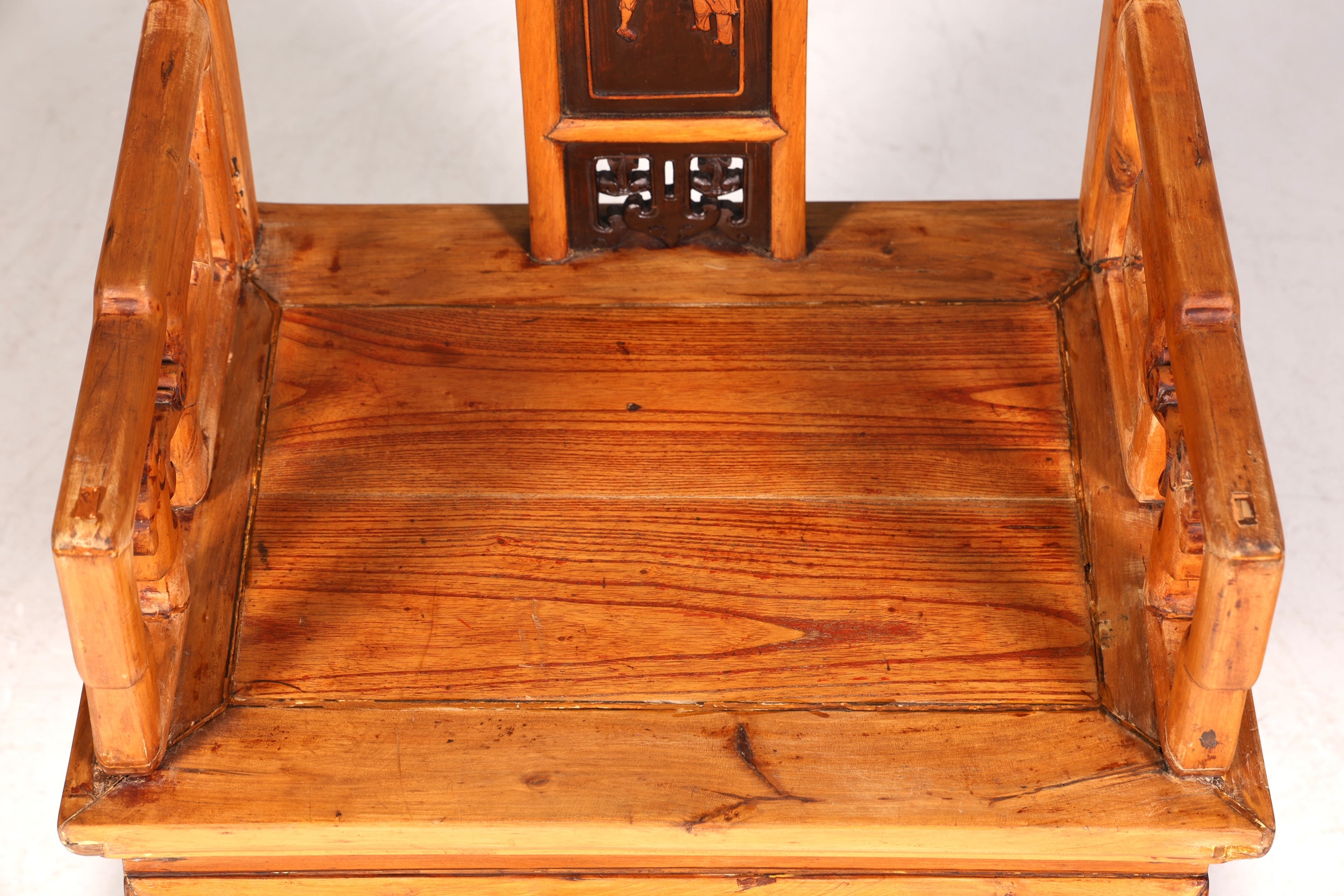 Magnifique fauteuil chinois, chaise en bois, chaise secrétaire asiatique ancienne