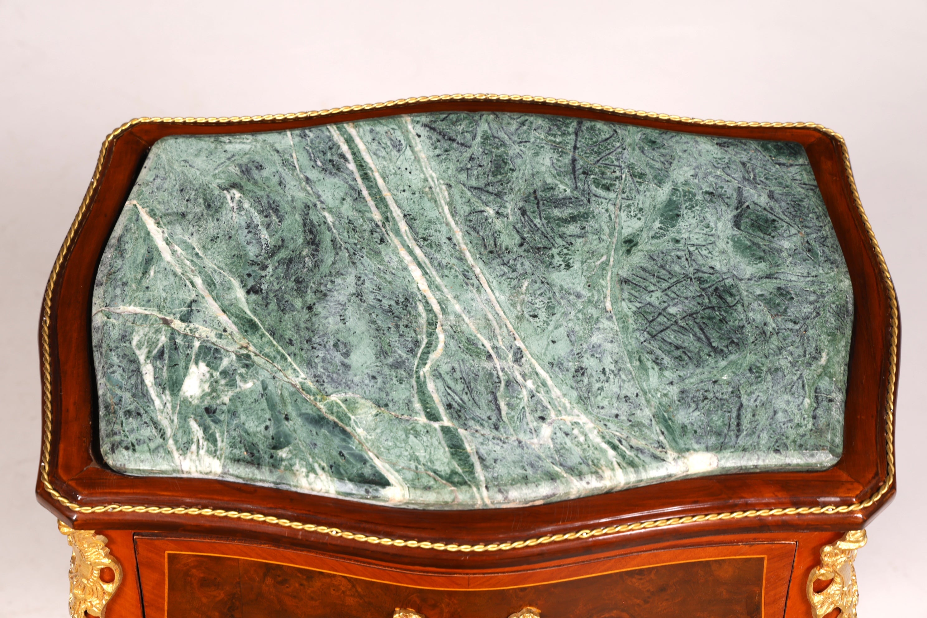 Traumhafter Louis XV Beistelltisch Barock Stil Ablagetisch Marmor Kommode Telefontisch