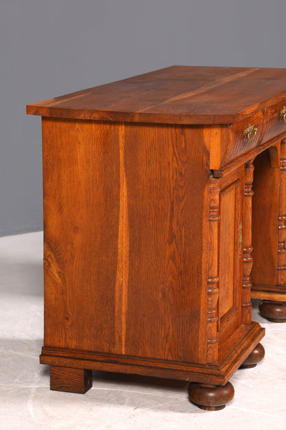 Traumhafter Gründerzeit Schreibtisch Jugendstil Bürotisch echt Holz Antik Office Desk