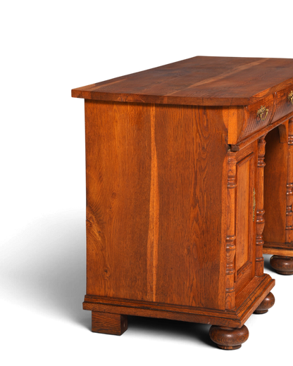 Traumhafter Gründerzeit Schreibtisch Jugendstil Bürotisch echt Holz Antik Office Desk