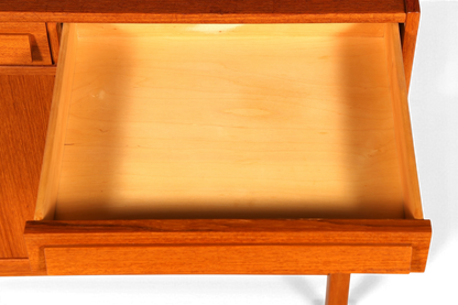 Traumhaftes Mid Century Regal Teak Holz Schrank Danish Design Retro Kommode Vintage Bücherregal 60er Jahre 1 von 2