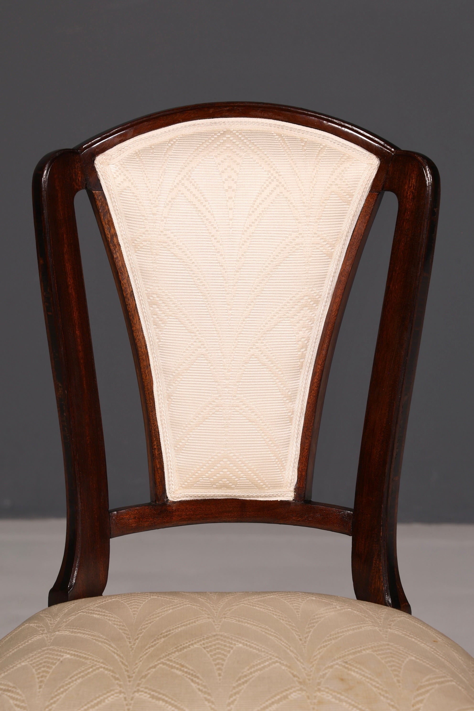 Élégante chaise Art déco vintage Chaise de salle à manger Chaise de secrétaire Chaise rembourrée Chaise à accoudoirs Chaise de cuisine 1 sur 2