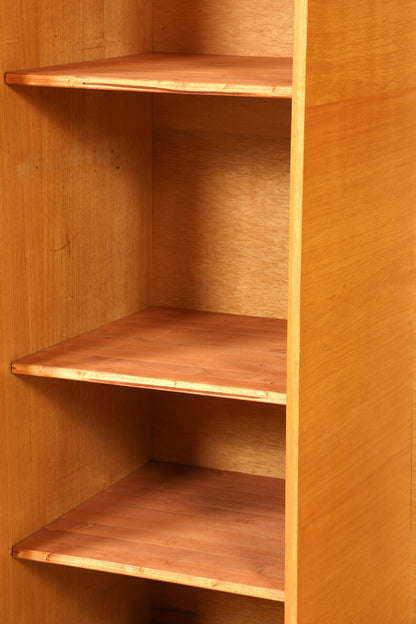 Armoire de style mid-century, meuble vintage, armoire à linge rétro, placard d&