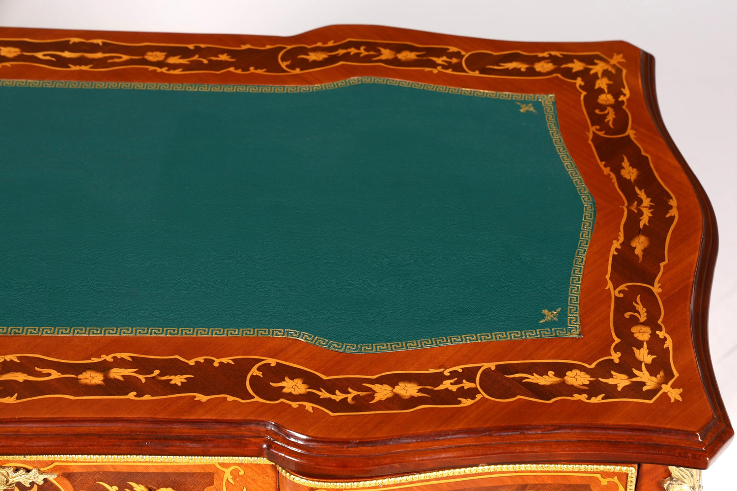 Magnifique bureau de style Louis XV, bureau de bureau français, table de bureau de style ancien