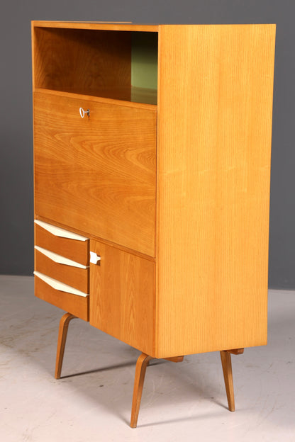 Wunderschöner Hellerau Schrank Modell 427 Mid Century Sekretär Vintage Schreibschrank Design Retro Highboard Esche