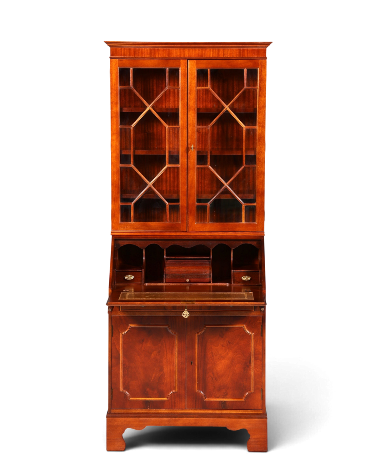 G401 Finish cm Wunderschöner Englischer Sekretär Büro Aufsatzsekretär Antik 60S Vitrinen Schrank UK (Kopie)