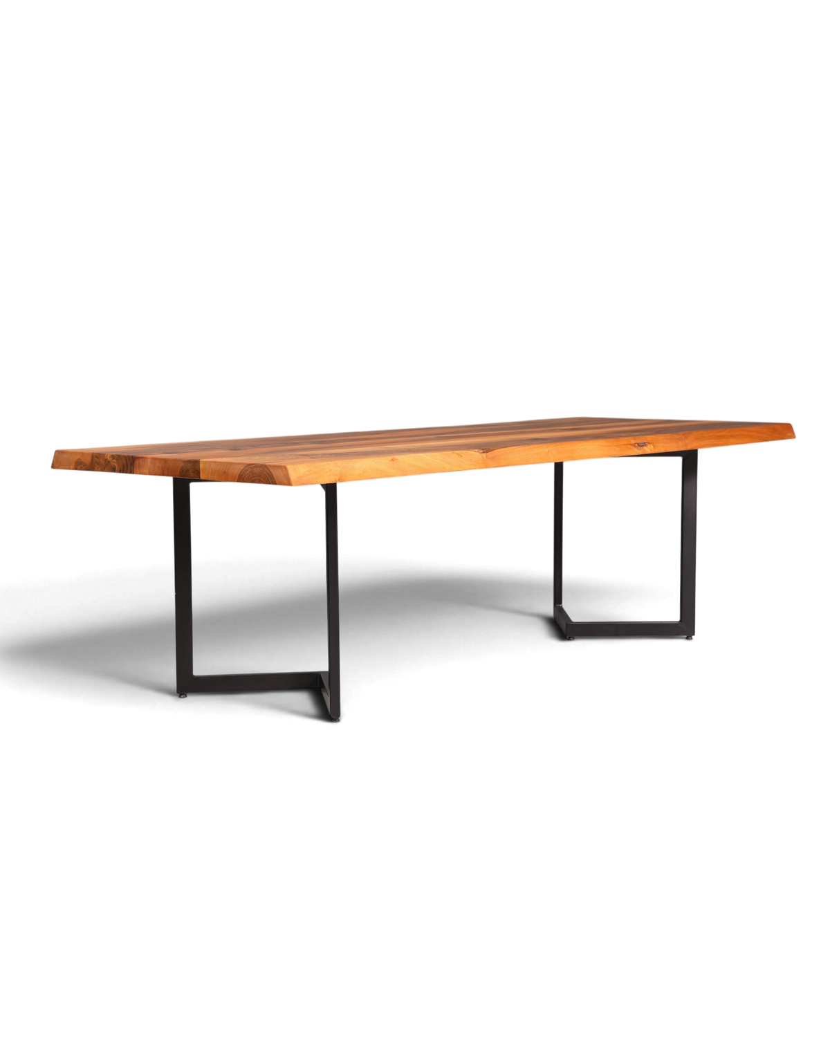 Wunderschöner Nussbaum Tisch 260cm-97cm Esszimmer Tisch Baumkanten Platte massiv Holz Küchentisch