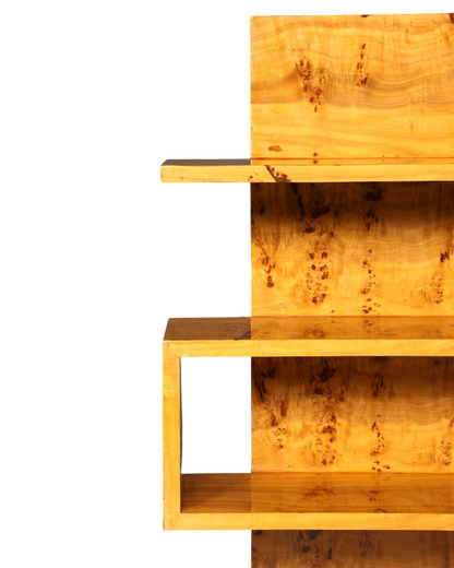 Traumhaftes Art Deco Stil Bücherregal Birke Luxus Möbel Kult Schrankregal Regal