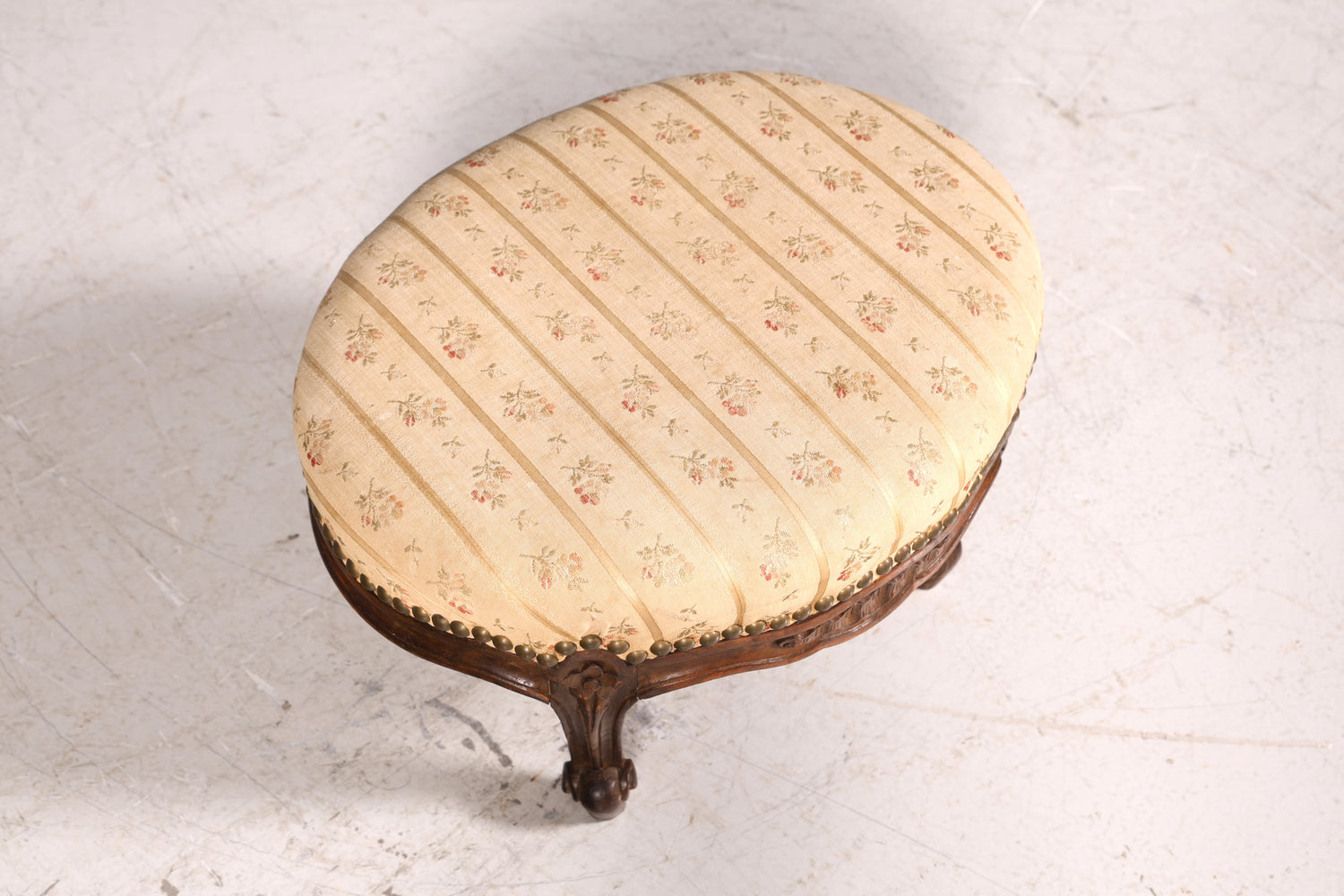 Magnifique tabouret Chippendale, style baroque antique, repose-pieds, tabouret