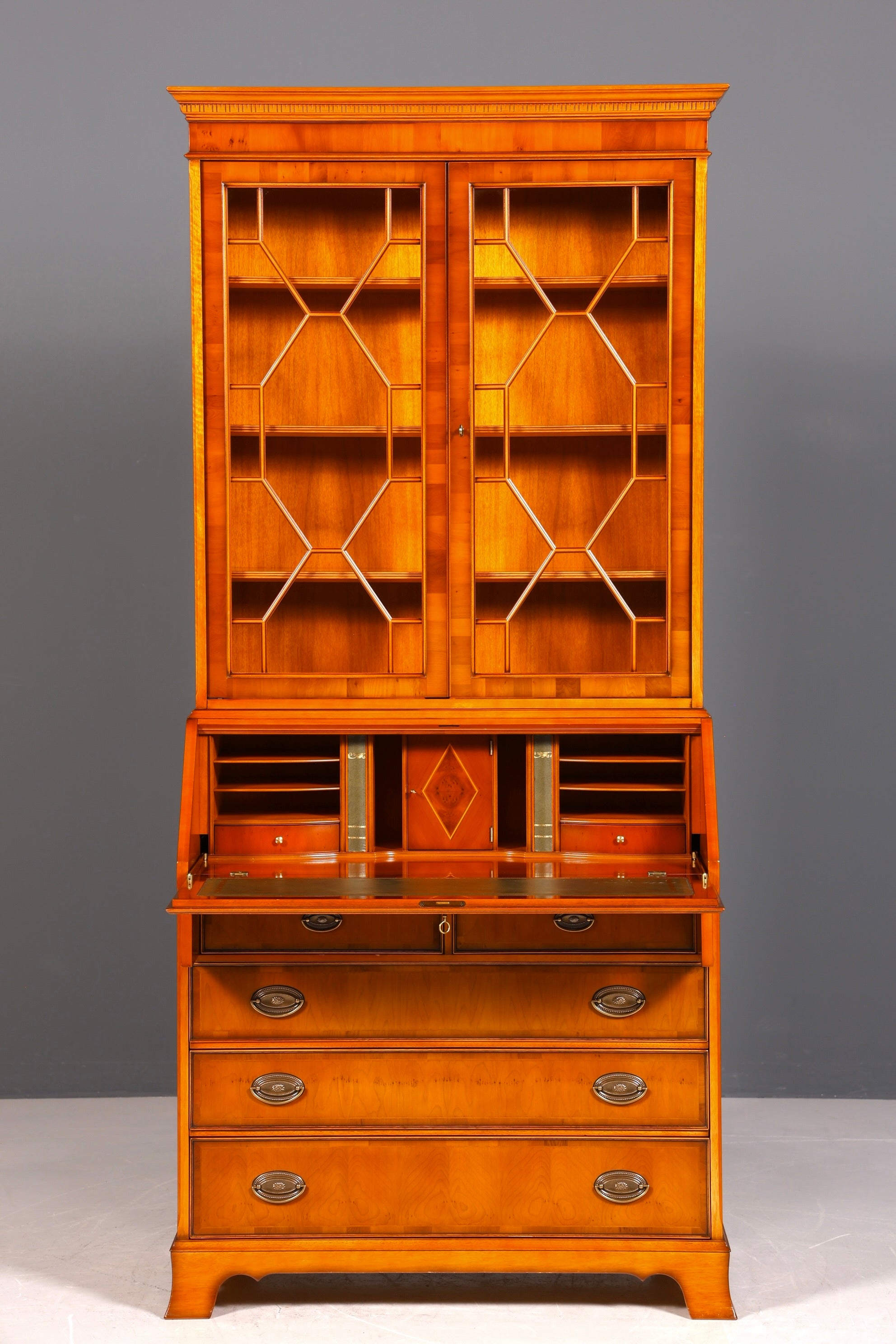 Secrétaire anglais élégant, bureau Heldense d&