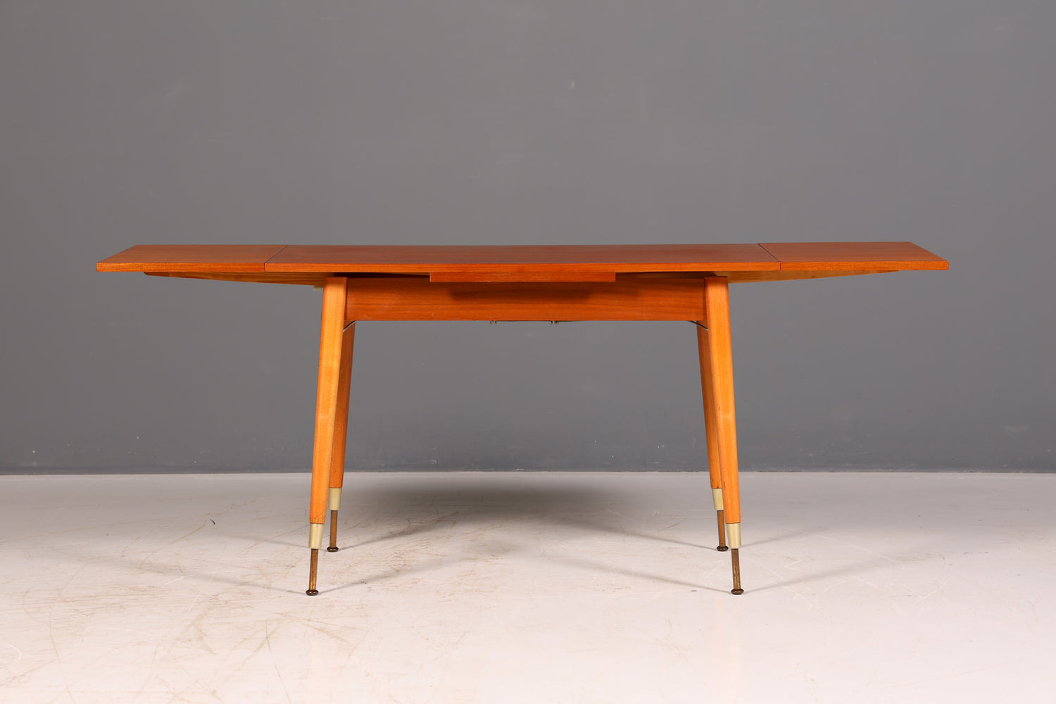 Wunderschöner Mid Century Küchentisch Vintage Tisch ausziehbar höhenverstellbar Esstisch 60s Holz