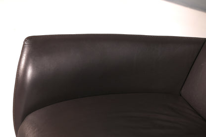 Wunderschöner Mid Century Relaxsessel echt Leder Fernsehsessel elektrisch verstellbar Lesesessel Komfort Design Ledersessel