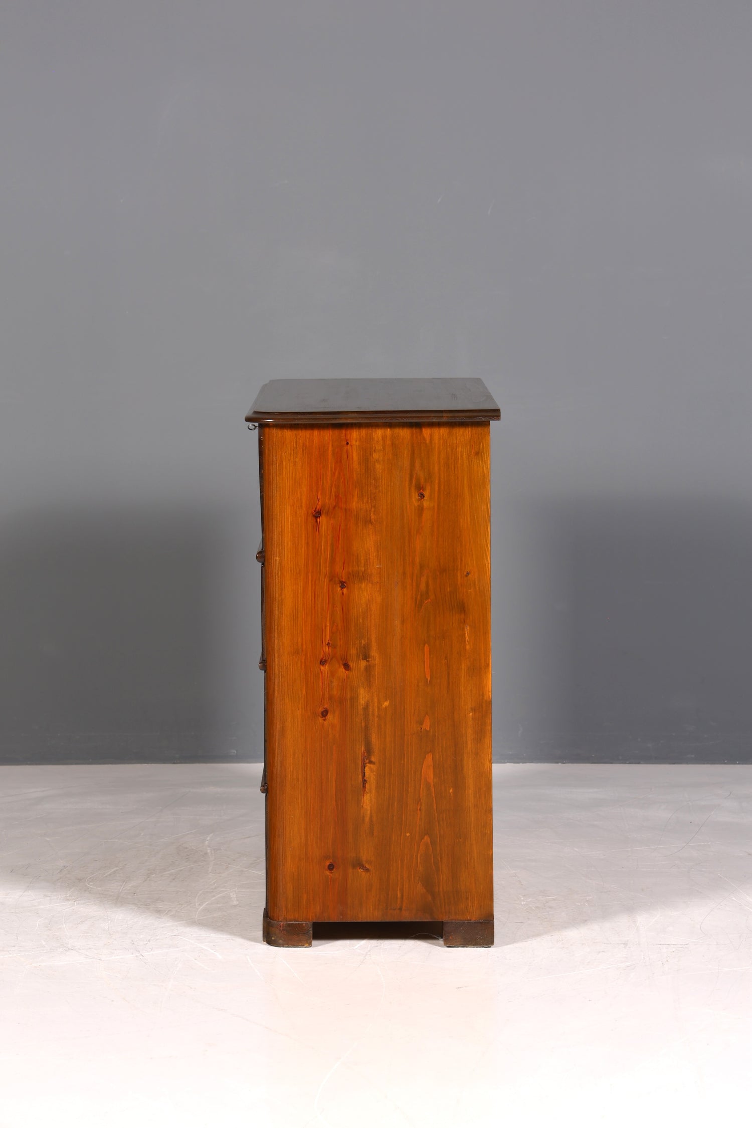 F970 Finish cm Stilvolle Louis Philippe Kommode Nussbaum Gründerzeit Schubladenkommode um 1890