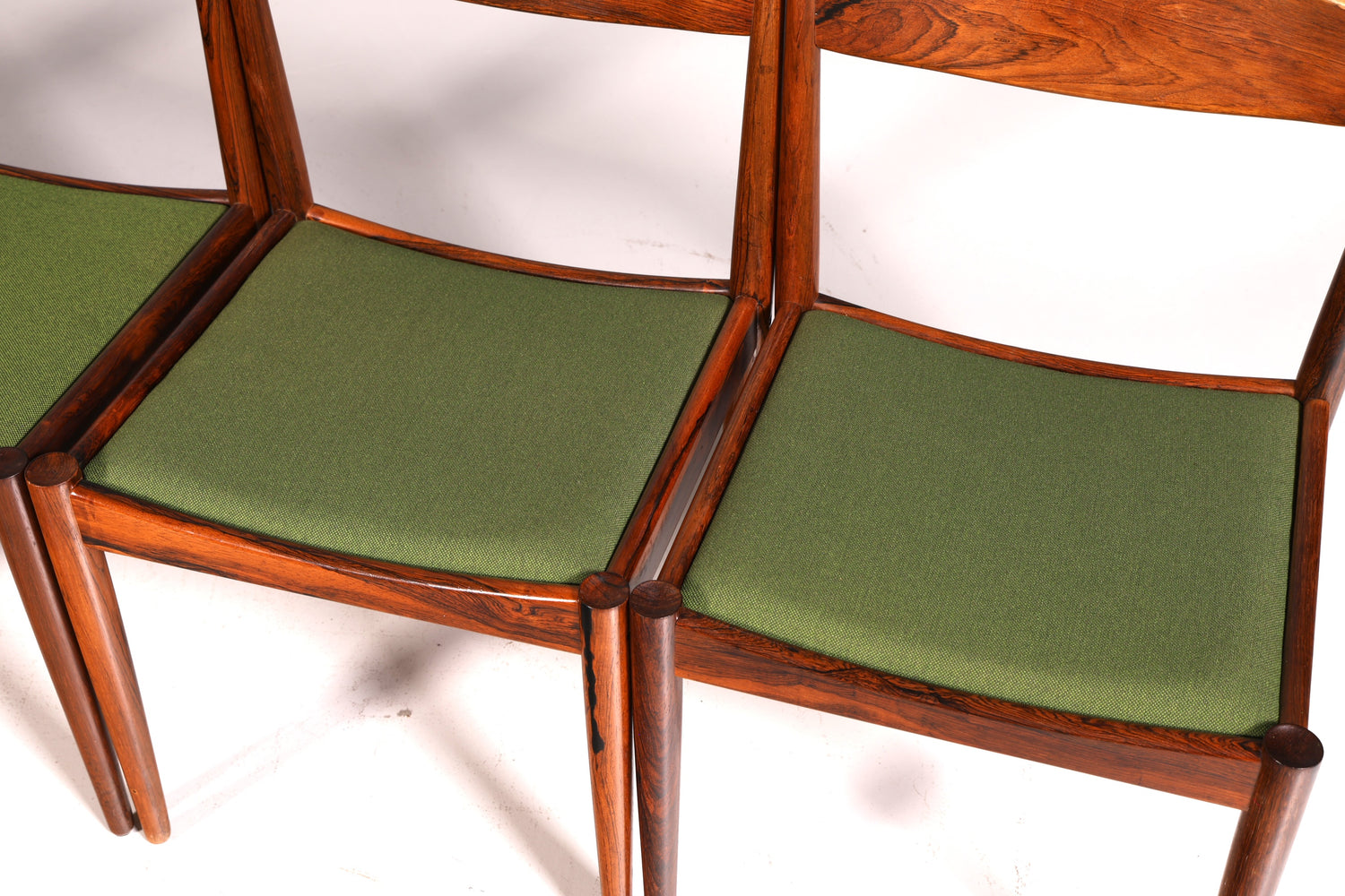 6x Mid Century Palisander Holz Stühle Henry W. Klein Bramin Made in Denmark Danish Design