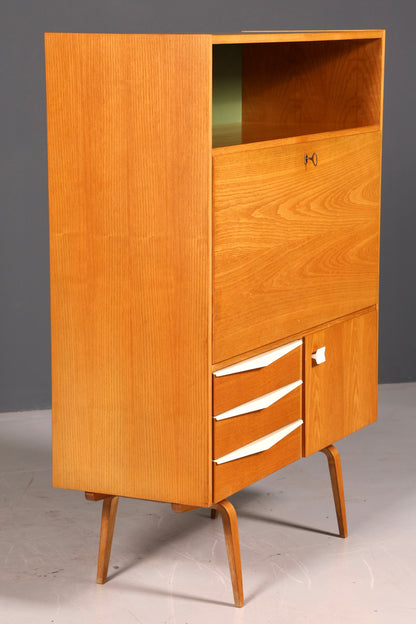 Wunderschöner Hellerau Schrank Modell 427 Mid Century Sekretär Vintage Schreibschrank Design Retro Highboard Esche