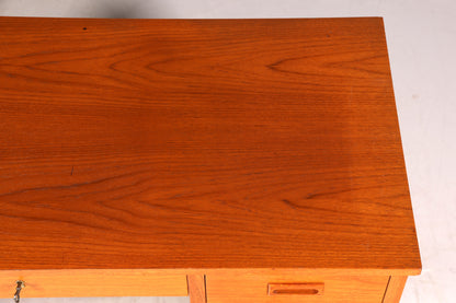 Wunderschöner Mid Century Schreibtisch Danish Design Teak Holz Bürotisch Vintage Office Table