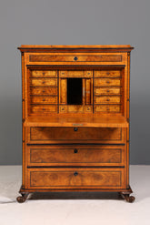 Wunderschöner Biedermeier Sekretär Louis Philippe Büro Vertiko Kommode Antik Schreibtisch