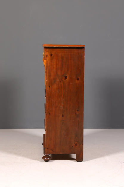 Edler Gründerzeit Sekretär Vertiko Highboard Louis Philippe Kommode Antik um 1880 Schreibsekretär