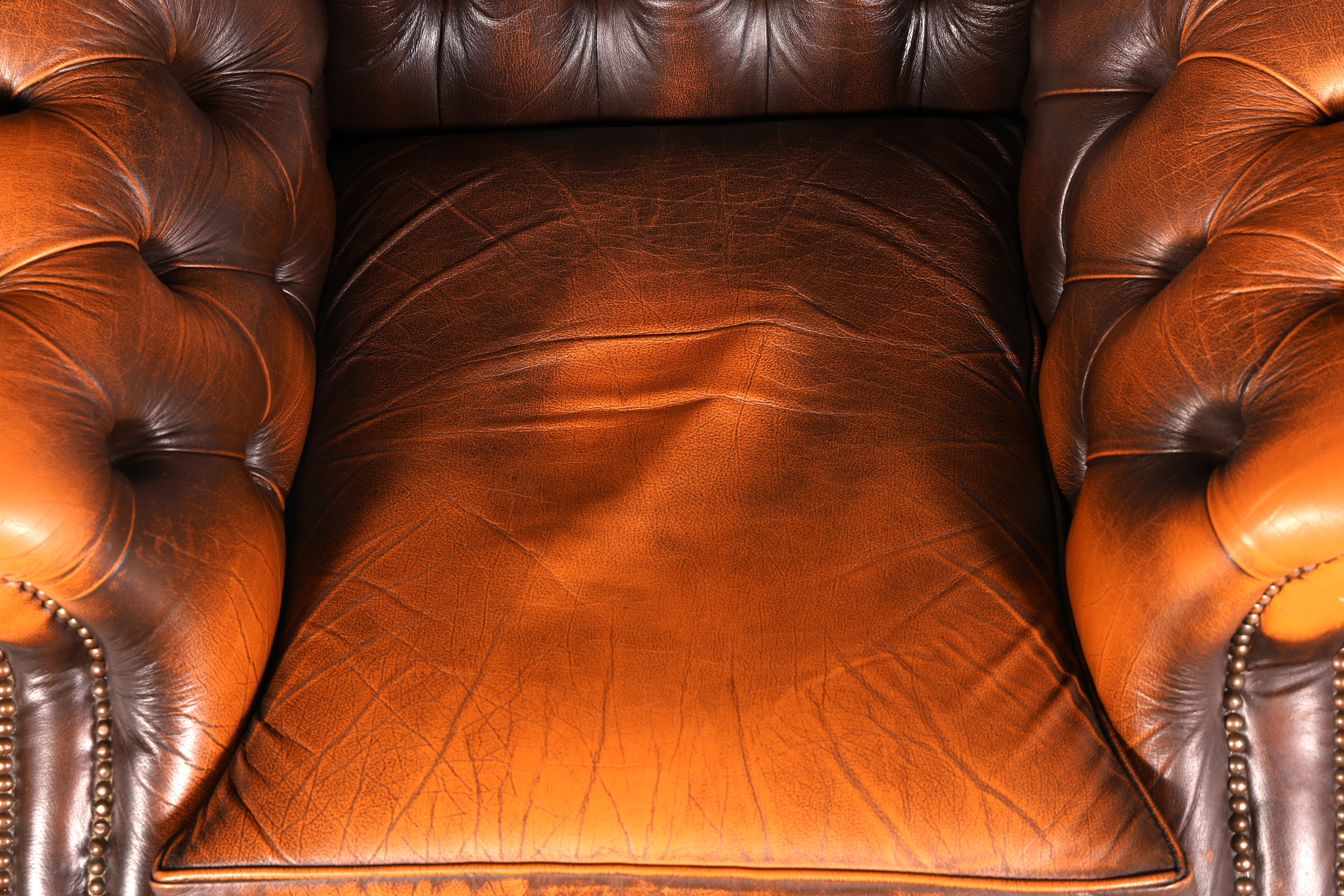 Original Chesterfield Ohrenbacken Sessel Englisch Leder Herrensessel UK Armlehnsessel 1 von 2