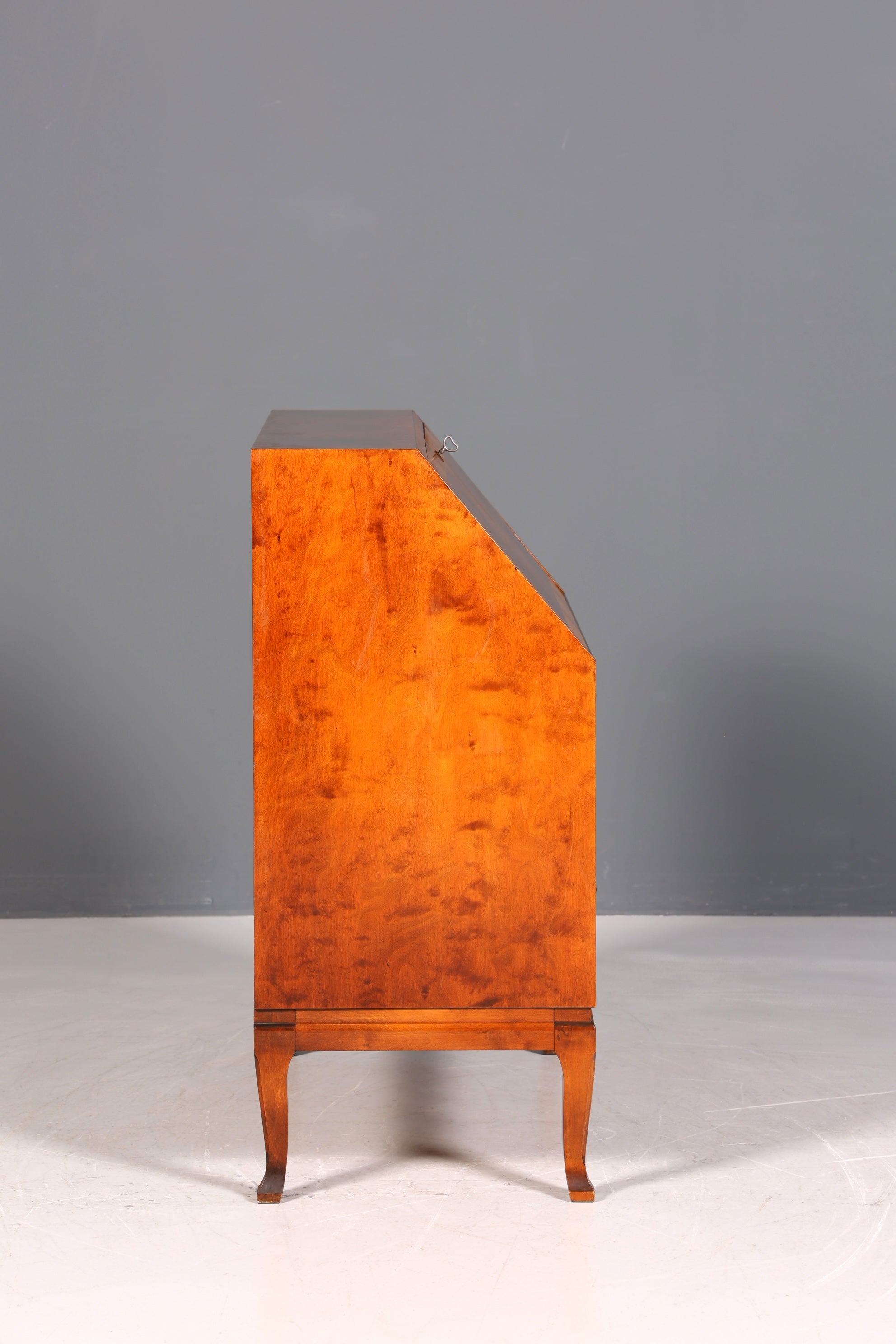 Magnifique secrétaire datant des années 1930, en bois de cerisier, commode de bureau.