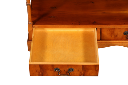 Wunderschöner Englischer Couchtisch Regency Stil Antik Ablagetisch Beistelltisch Schubladen Holz