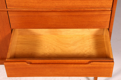 G046 Finish Wunderschönes Mid Century Highboard echt Holz Schrank Büro Kommode 60er Jahre