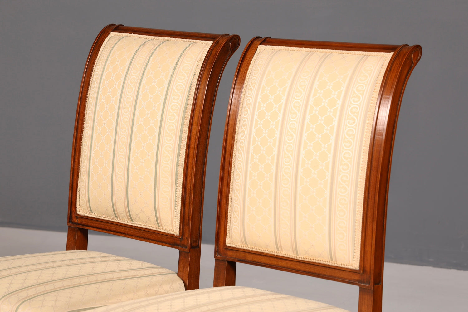 2x Traumhafte Selva Stuhle Esszimmer Stuhl Set Villa Borghese Küchenstühle Antik Stil Set