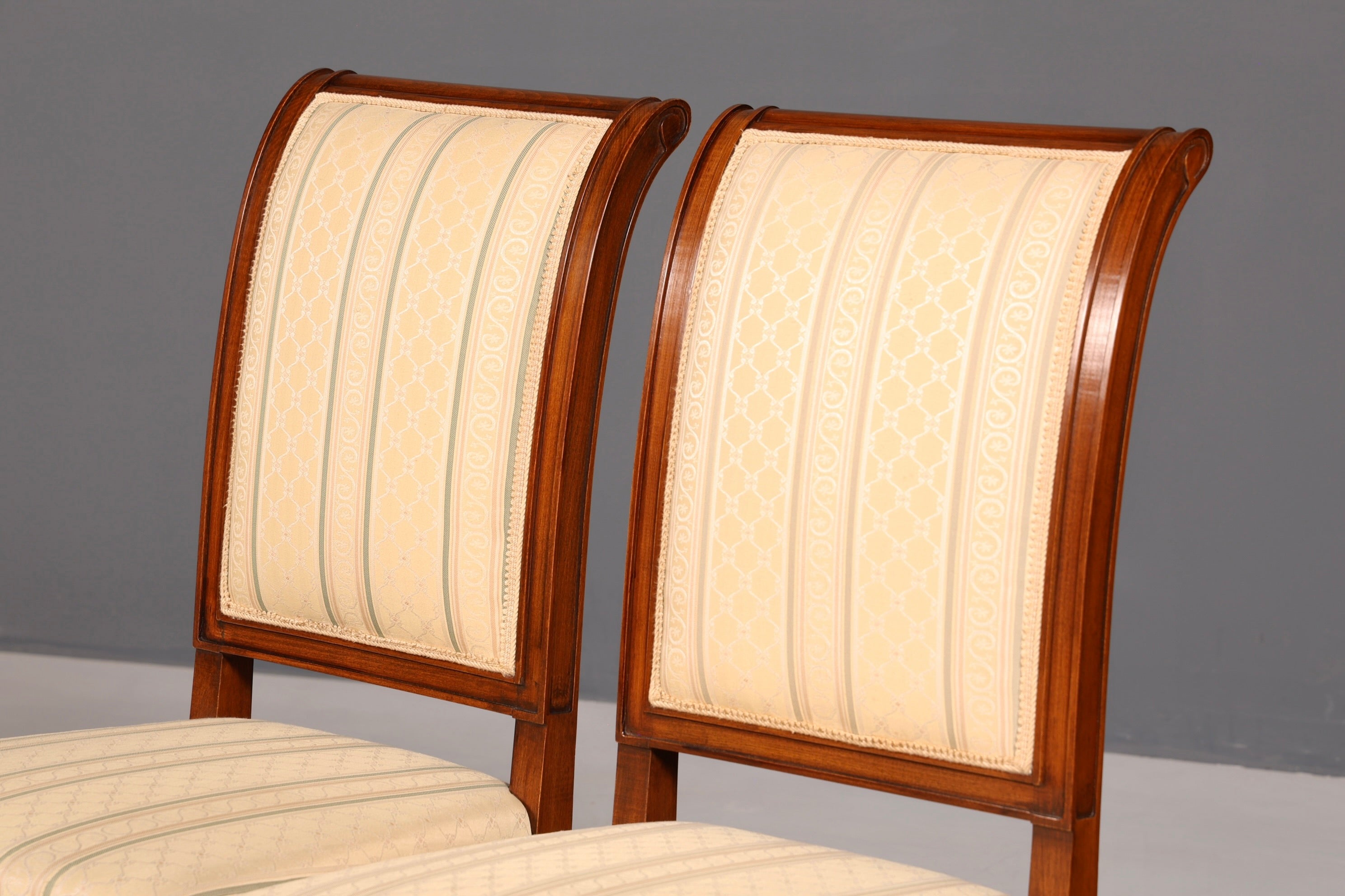 2x Traumhafte Selva Stuhle Esszimmer Stuhl Set Villa Borghese Küchenstühle Antik Stil Set