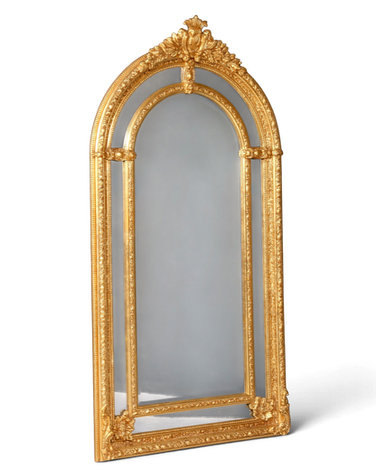 Beeindruckender XXL Prunk Barock Stil Standspiegel Antik Stil Gold Ornament Flurspiegel Spiegel Standspiegel