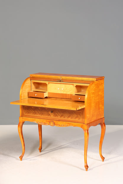 Wunderschöner Rollladen Sekretär Chippendale Stil um 1940 Büro Kommode Schreibkommode