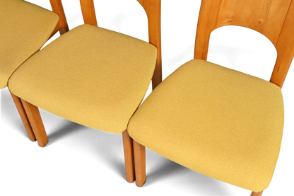 6x Schlichte Mid Century Stühle Retro Stuhlset von Holstebro Møbelfabrik Danish Design Küchenstühle Esszimmer Stühle
