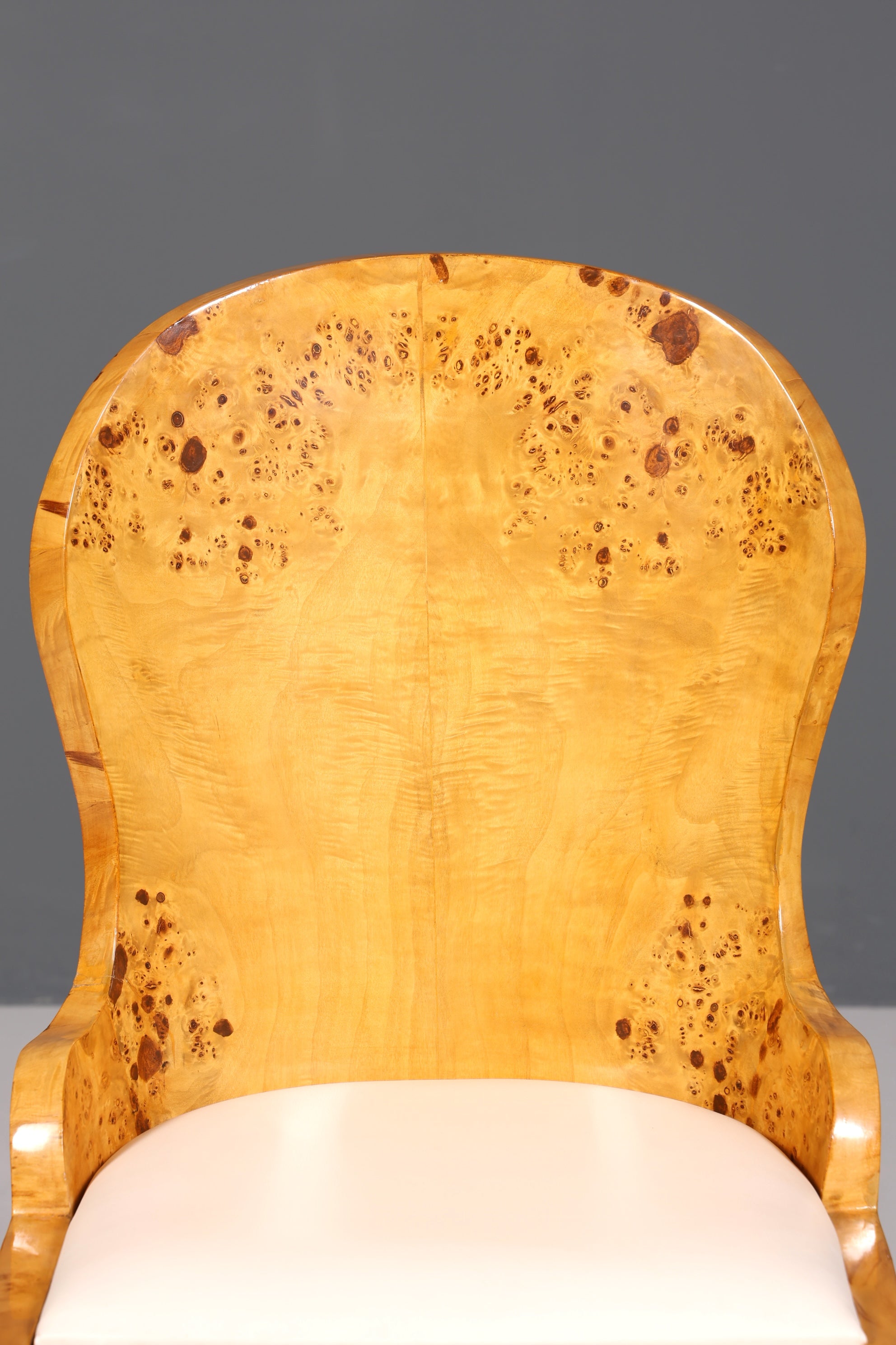 Stilvoller Art Deco Design Stuhl Biedermeier Stil Sekretär Stuhl Birke Esszimmer Stuhl 3 von 4