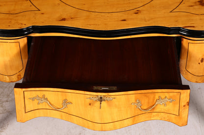 Wunderschöner Louis XV Stil Schreibtisch French Office Desk Antik Stil Bürotisch Massivholz