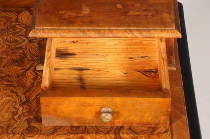 Edle Louis Philippe Kommode mit Spiegelaufsatz Gründerzeit Frisierkommode Antik Holz Schrank Flurschrank um 1880