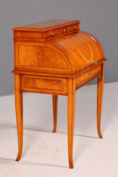 Wunderschöner Rollsekretär Zylindersekretär Sekretär im Barock Stil Antik um 1930 Büro Schreibkommode